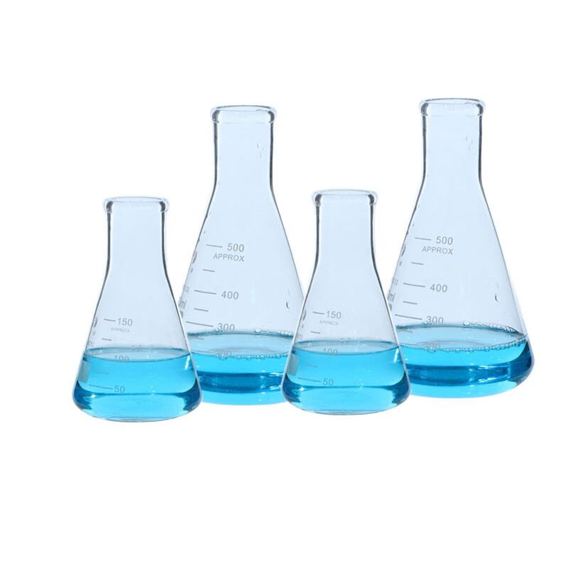 科睿才锥形瓶 耐高温高硼硅玻璃三角烧瓶 实验耗材 22-1000ml(带橡胶