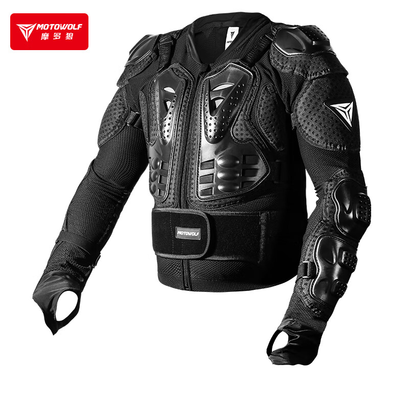 摩多狼MOTOWOLF摩托车越野护甲衣骑行服男防摔骑士装备防护衣女四季通用