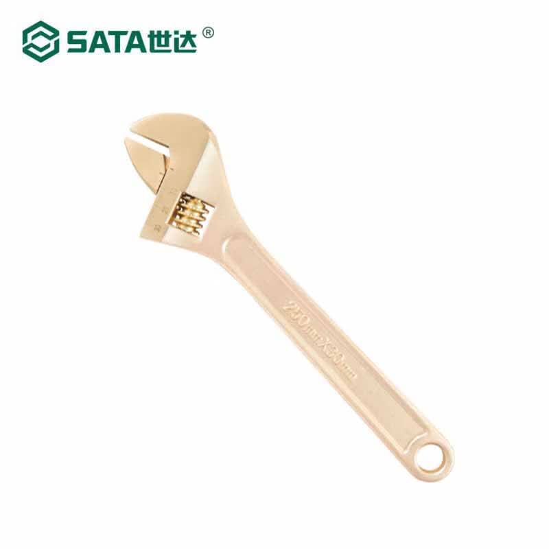 世达(sata)铍青铜防爆活动扳手10" 31102 手动工具