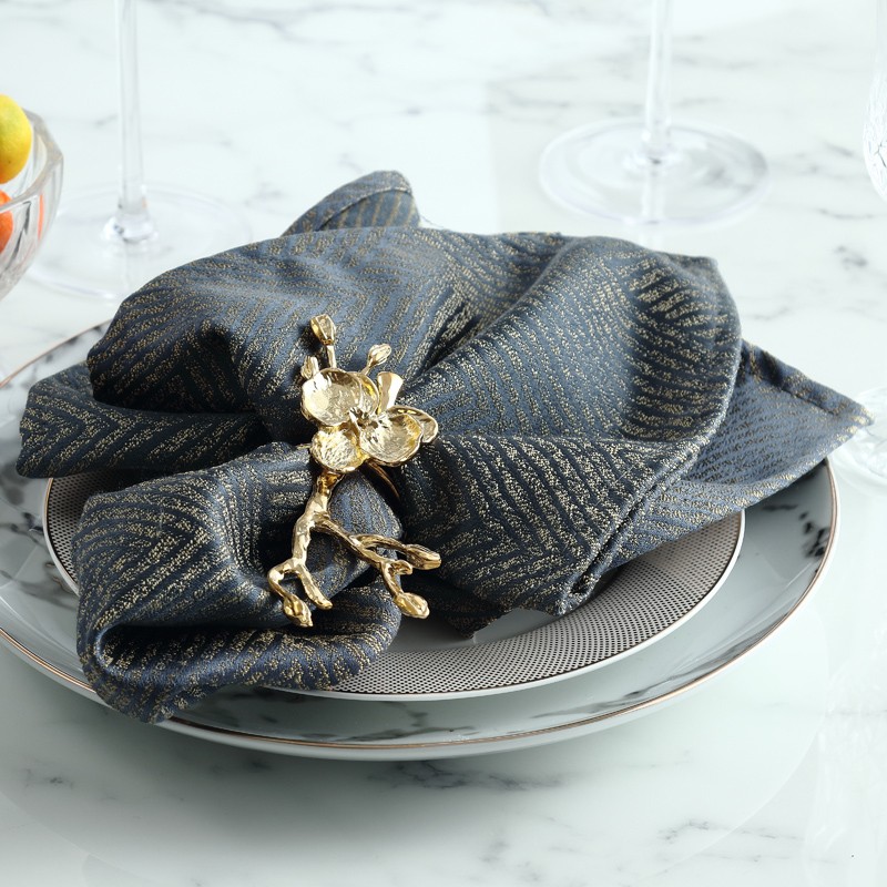 a&j home 欧式口布餐巾布 餐厅西餐巾 酒店餐巾折花布擦杯布西餐餐巾