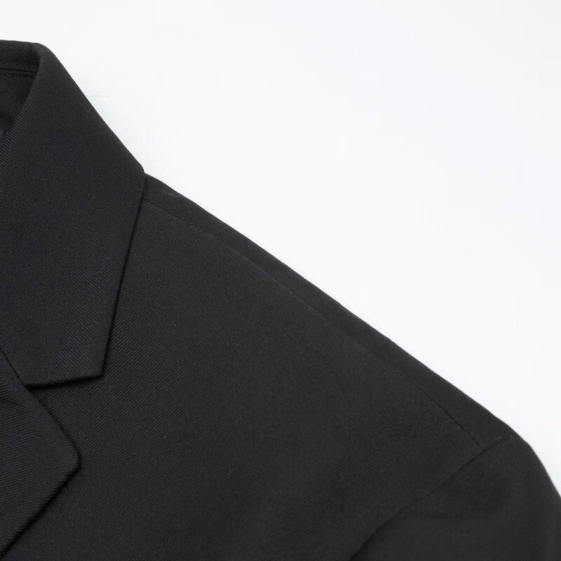 G2000男装商务平驳领西服三防面料可机洗西装外套11010814 黑色-防水防污防油-修身剪裁 48/170