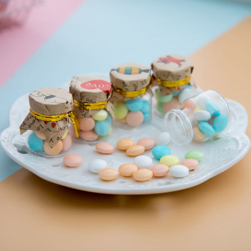 【惊喜好货】圣诞节糖果创意漂流瓶星星瓶糖果款许愿瓶小瓶装珍珠爱心