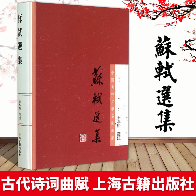 苏轼选集 中国古典文学名家选集 王水照选注 诗词文各代表作品 中国