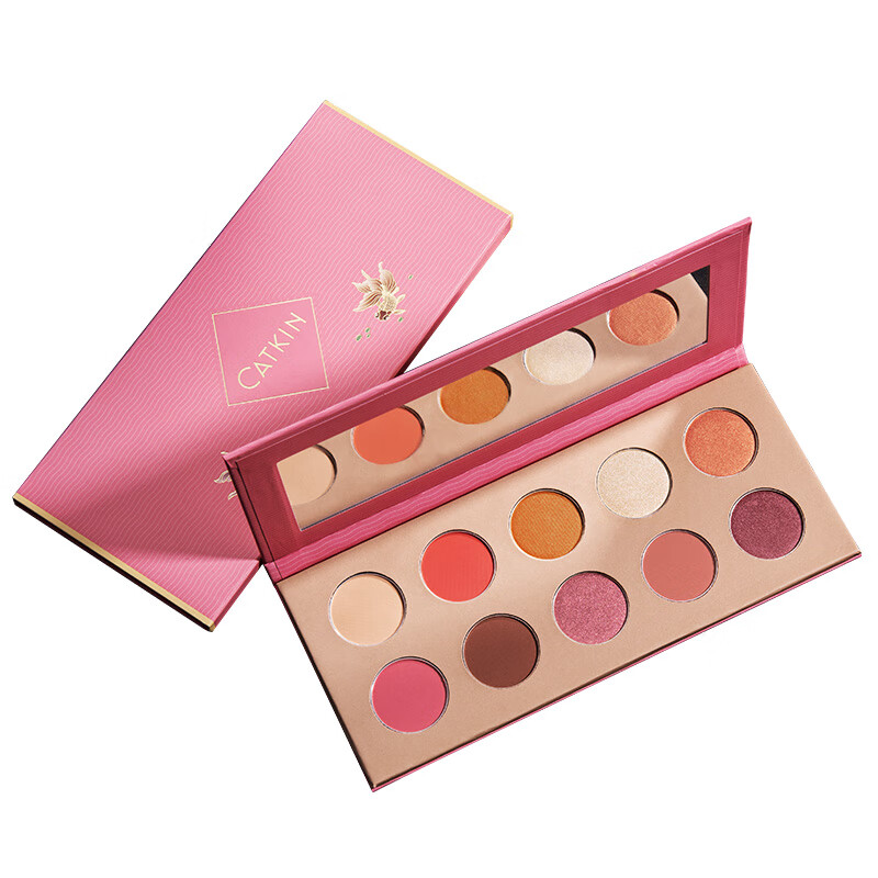 卡婷长相思倾城眼影盘十色豆沙西柚南瓜珠光哑光大地裸妆初学国货 c01