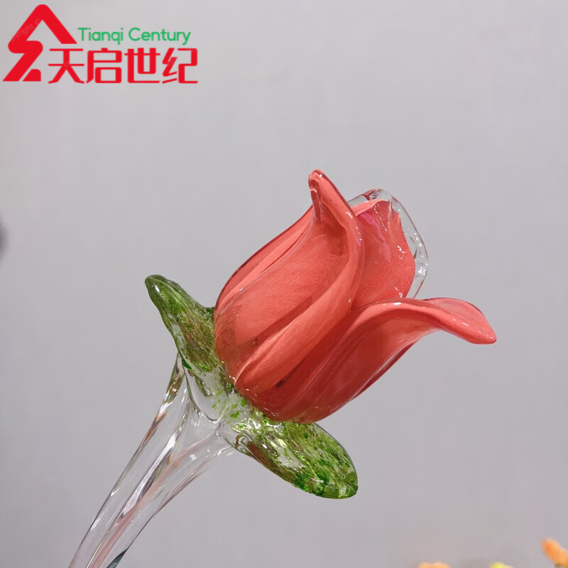 琉璃仿真花瓣出口国外玻璃花手工制作花夜光花新