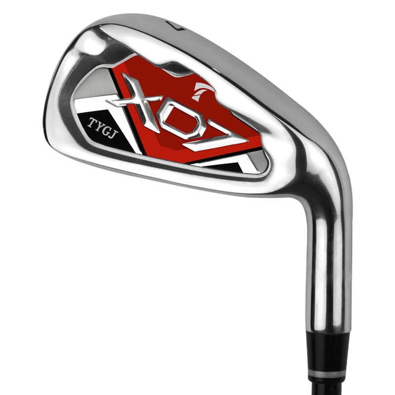 TTYGJ 高爾夫球桿男女7號鐵桿初學入門練習桿golf鋼桿碳素低重心比賽桿 男士-藍色 鐵桿身