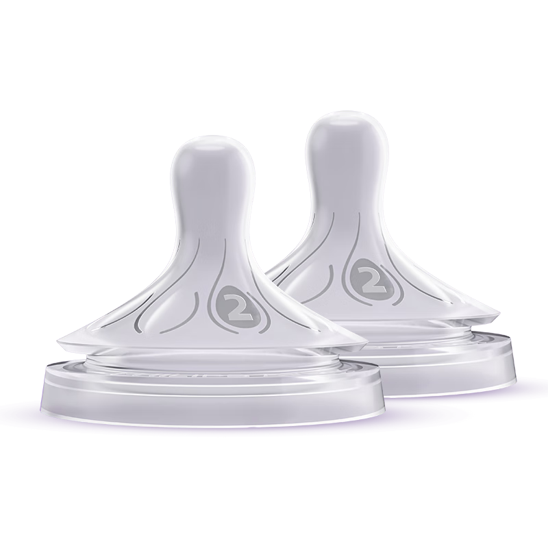 新安怡（AVENT）飛利浦新安怡 新生兒嬰兒奶嘴寬口徑自然親柔型0-1月對裝進口