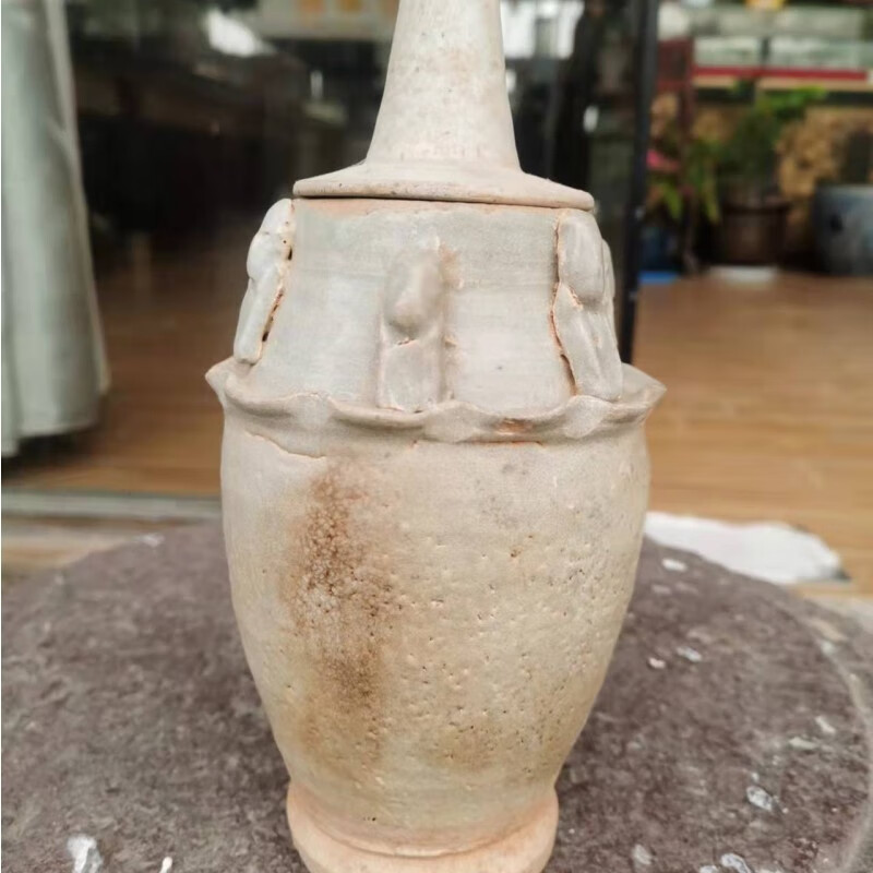 古玩古董收藏真品民俗老物件摆件文玩杂项邮币字画 宋代盖罐