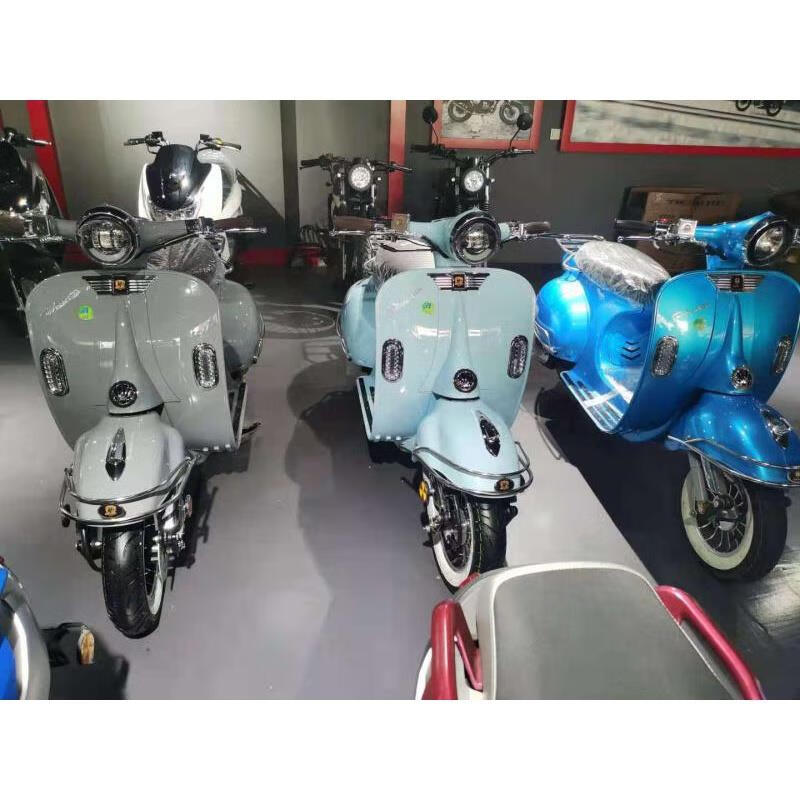 古思特大黄蜂150cc复古vespa罗马假日大龟王踏板摩托车可上牌 浅蓝色