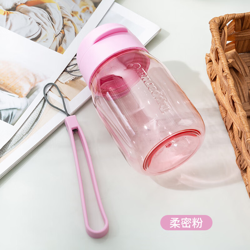 特百惠(tupperware)男女学生家居cc嘟嘟企鹅杯子350ml塑料防漏便携