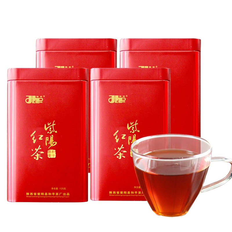 和平茶业茶业 紫阳一级工夫红茶 安康紫阳富硒茶产区 浓香红茶礼盒125g*4 500g
