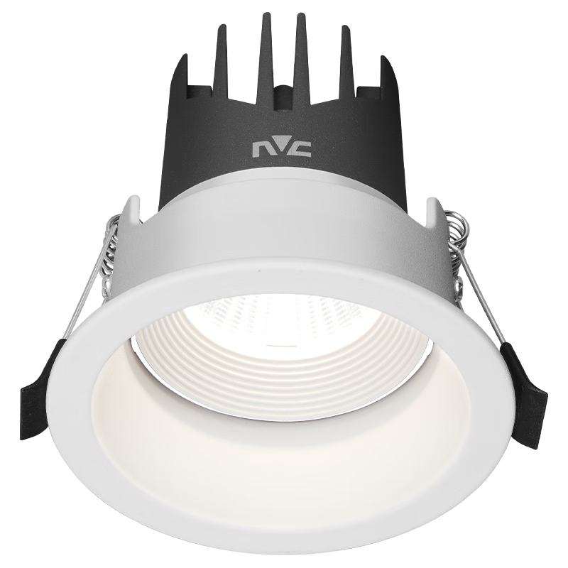雷士照明（NVC）led射灯家用天花灯筒灯嵌入式深防眩洗墙灯压铸铝-白色-7瓦暖白光-秀峰100021562607