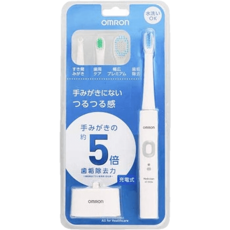 ŷķ����OMRON�����ձ�ֱ�ʡ�ŷķ�������綯��ˢ����ȥ���������ˮϴ ������/Ů�ѡ����ѹ���� HT-B304-W����ɫ ���ѹ����