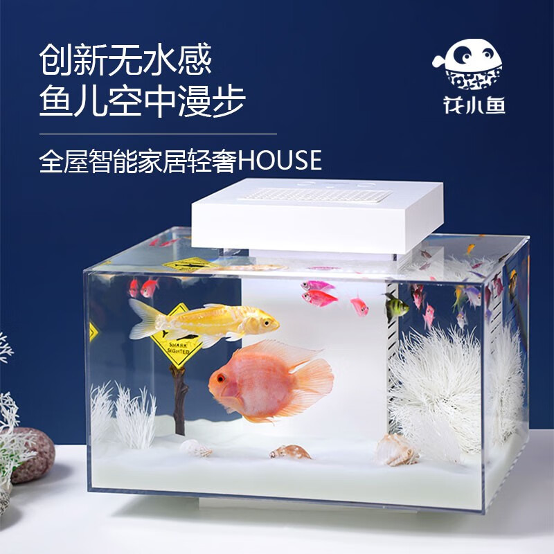 花小鱼(freelybeauty)智能鱼缸超白生态缸桌面客厅中房间小型亚克力