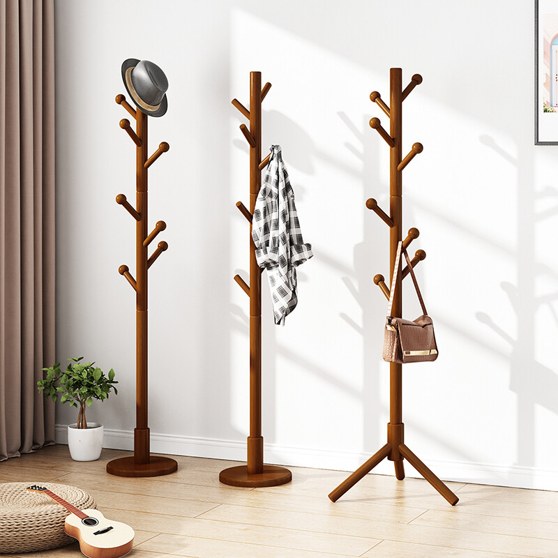 圆头胡桃色圆盘-实木主杆