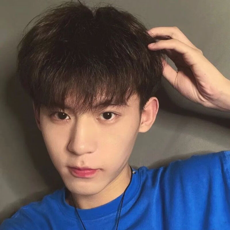 假发男短直发韩版逼真学生短发网红同款时尚个性帅气蓬松男士发型 深
