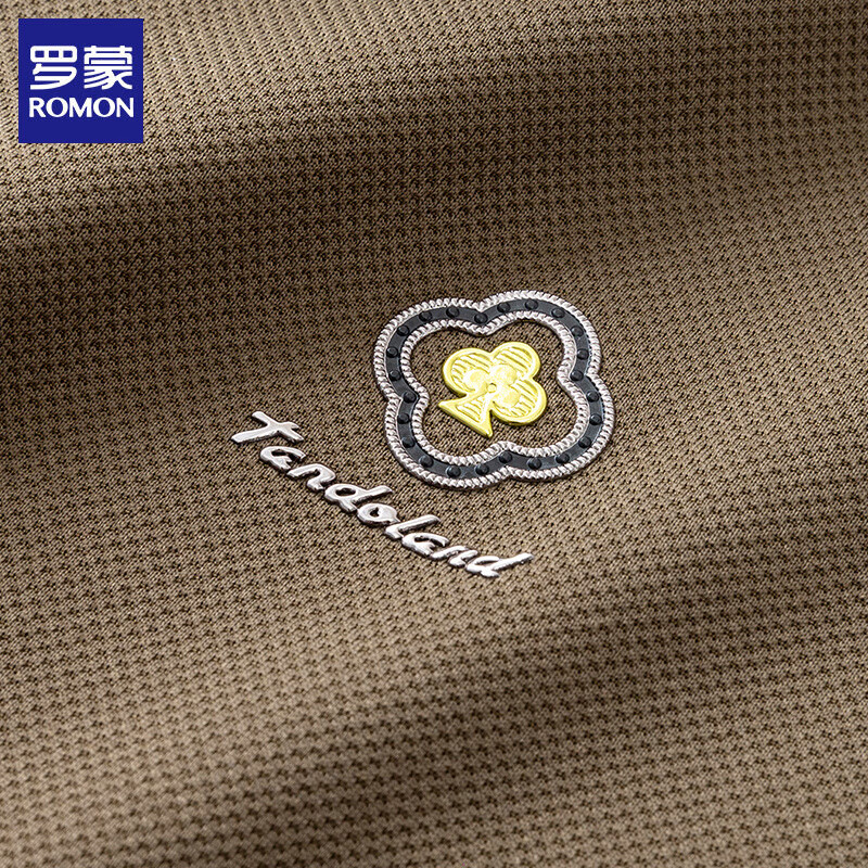 罗蒙(ROMON)加绒假两件毛衣男秋冬新款衬衫领男士针织打底衫男装上衣 深灰 加绒 3XL