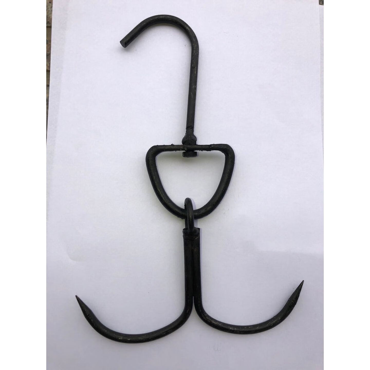 北京烤鸭钩子双钩挂钩铁钩子烤鸭炉专用钩10个一组
