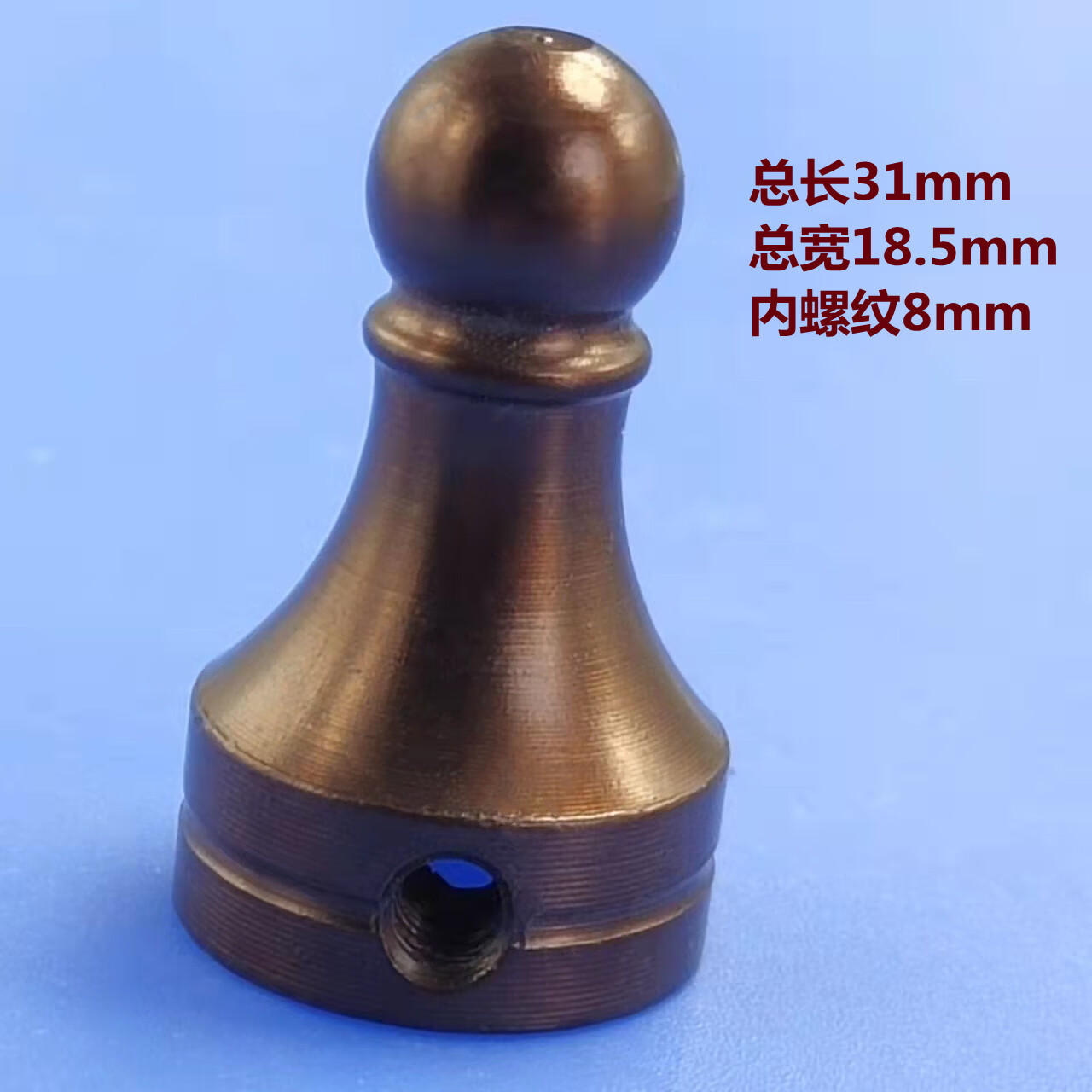 166铜门合页配件帽头螺帽螺丝冒头铰链螺栓轴心杆子轴承大门配件 皇冠