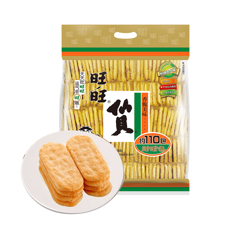 Want Want 旺旺 仙贝 零食 膨化食品 饼干糕点 688g