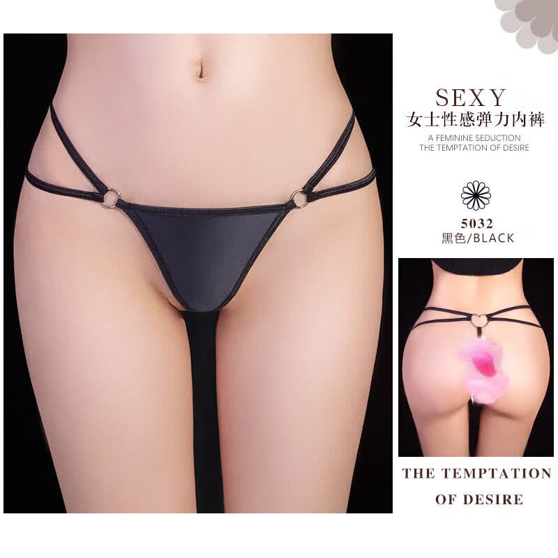 保密发货女士丁字裤勒隂开档免脱女性内衣女极污度诱惑大码情趣丁