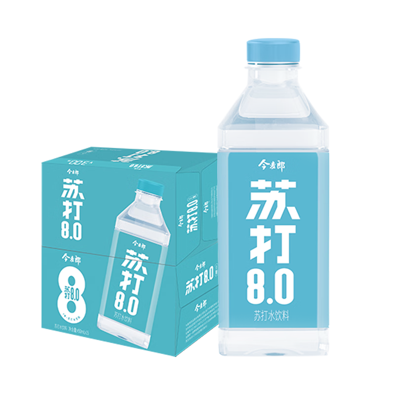 今麦郎苏打水饮料450ml*15瓶 原味 无糖无气泡 弱碱PH8.0饮用水