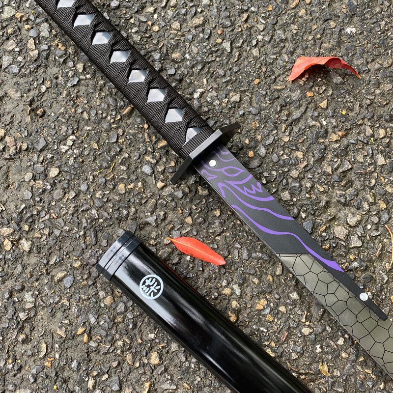 魔刀千刃合金大号新款玩具刀剑全套刺客伍六七魔刀千刃紫色蓝色魔刀
