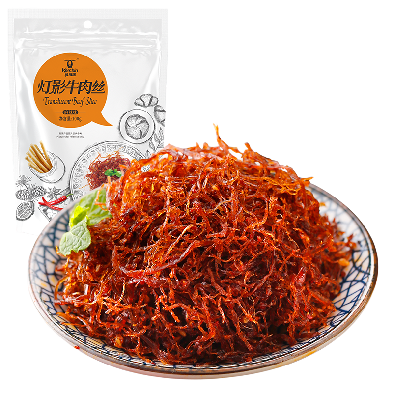 �ƶ��� ��Ӱţ��˿  ������ʳС�� ����ζ 100g*5��