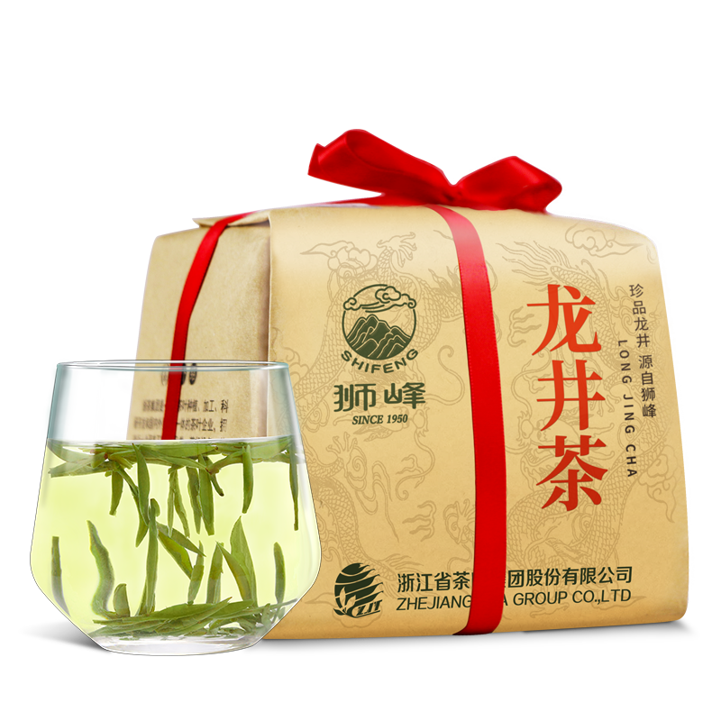 狮峰牌2024年新茶明前特级头采龙井茶叶传统龙井绿茶散装春茶200g
