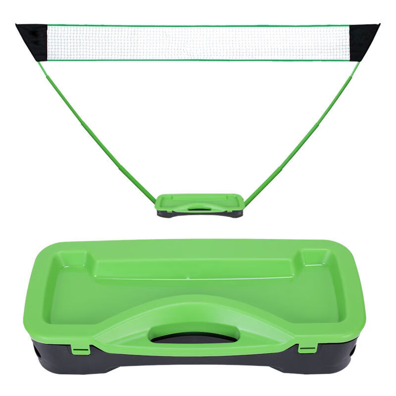 羽毛球网高 羽毛球网架便携式 可折叠拦网家用简易户外网网架标准移动