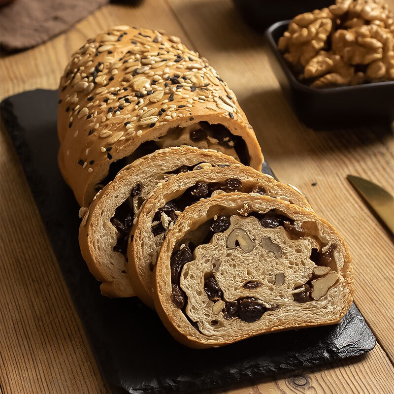 诚禾大列巴 俄罗斯风味 大列巴面包 果仁核桃葡萄干原味全麦面包早餐