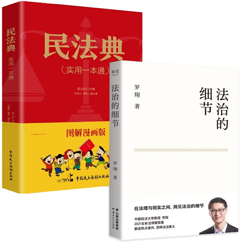 罗翔-法治的细节 图解漫画版-民法典(实用一本通)《现货速发》 用一本