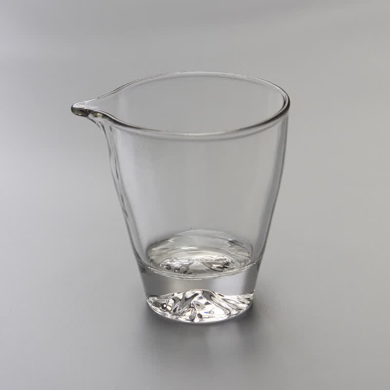 恩宝乐日式玻璃公道杯茶海创意简约家用茶具 锤目纹耐热加厚玻璃公杯