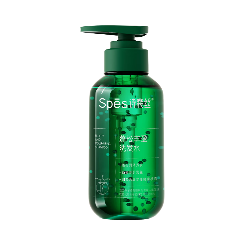 Spes詩裴絲無硅油豐盈蓬松洗發(fā)水300ml 洗發(fā)水男士 女士控油 洗發(fā)露