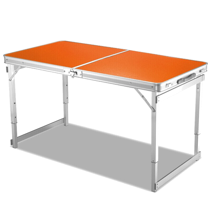 鲸伦 (广告定制)折叠桌子户外桌椅便携烧烤野餐桌广告宣传地摊培训桌铝合金展销桌餐桌 蓝色