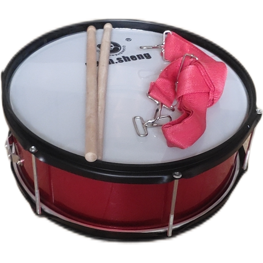 专业小军鼓11 13 14英寸洋鼓学生乐队鼓幼儿园玩具鼓 绿色单音 14英寸