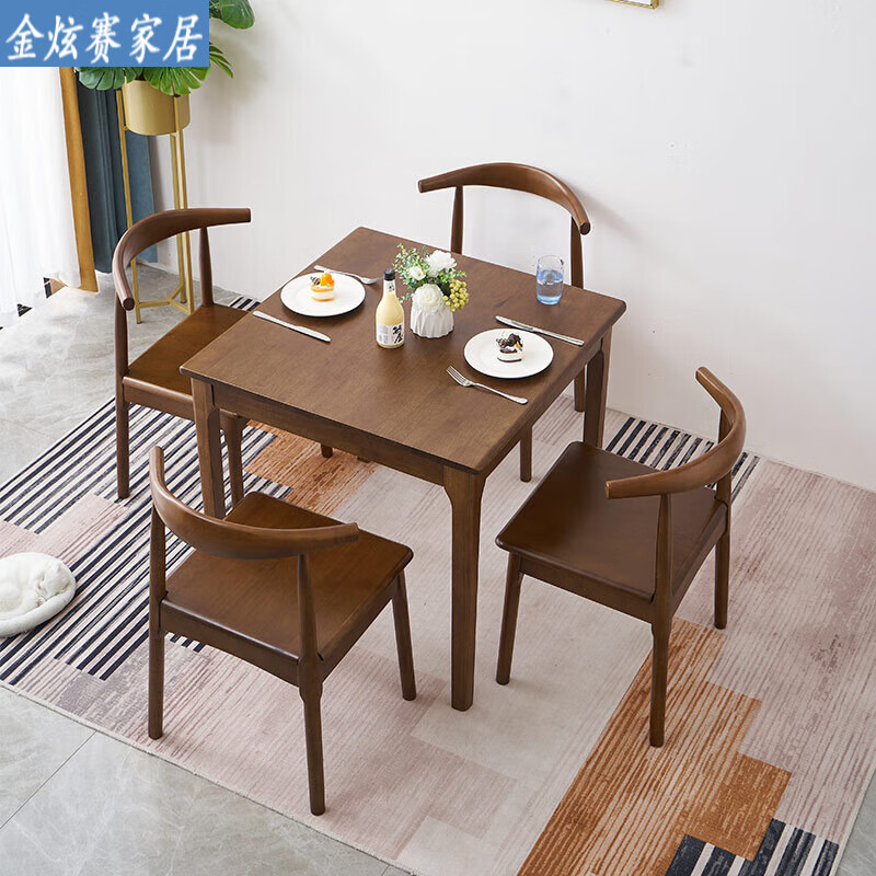 家小优高端八仙桌全实木榫卯结构传统四方桌全实木小方桌八仙桌正方形