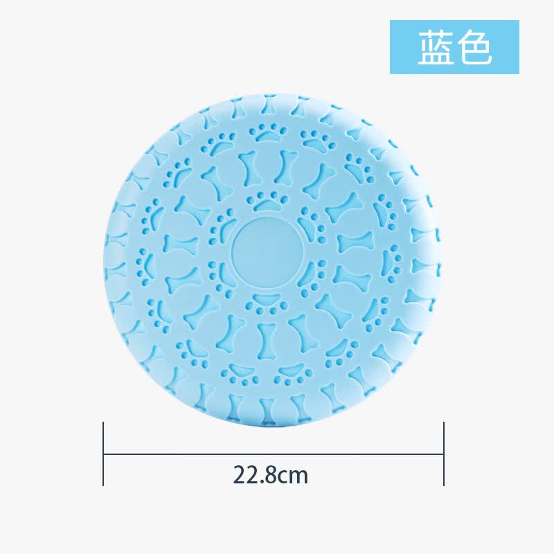 GERTHRON德国狗狗专用飞盘户外训狗耐咬软飞碟边牧金毛小中小型犬宠物训练 蓝色*2【柔软耐咬飞盘】 小中大型犬适用