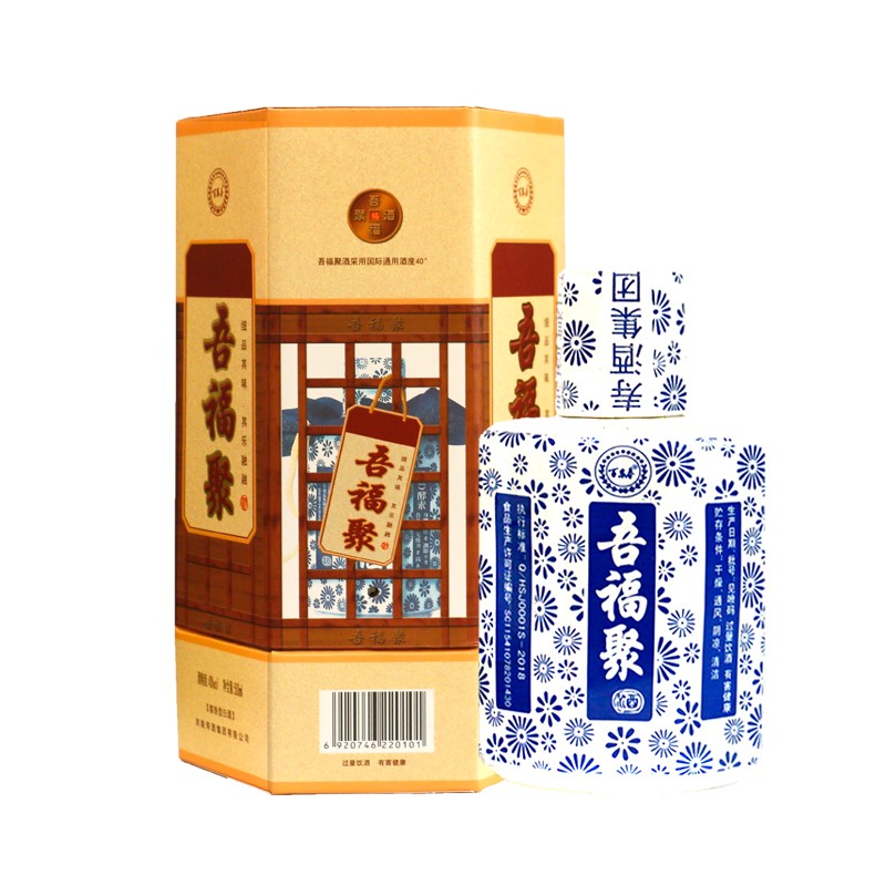 百泉春河南寿酒集团 百泉春寿酒 吾福聚 40度 整箱装(1*6)