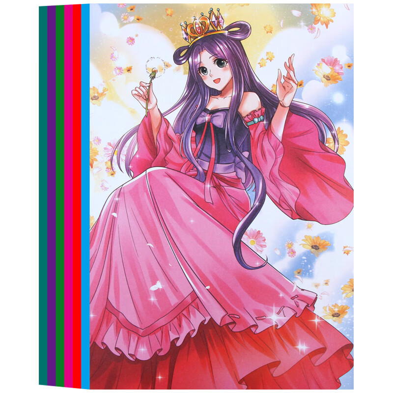 叶罗丽涂色画画本女孩绘画册动漫冰公主涂鸦卡通儿童填色手绘套装 六