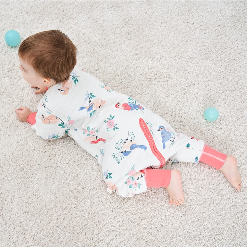 甜蜜礼物分腿睡袋单层新款春夏秋冬季四季款防踢被幼儿童男女宝宝睡袋 春秋18-24【空气层三拉头】喜鹊 90码(身高80-95CM)12-24个月