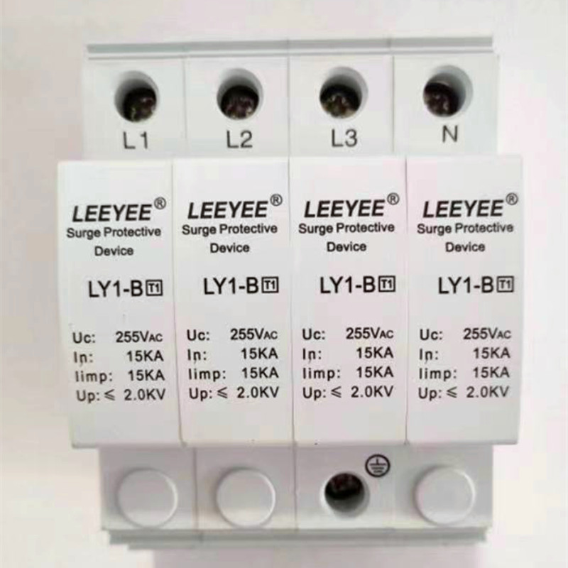 三相电源浪涌保护器总电源iimp 10/350 i类避雷器加油站ly1-b ly1-b