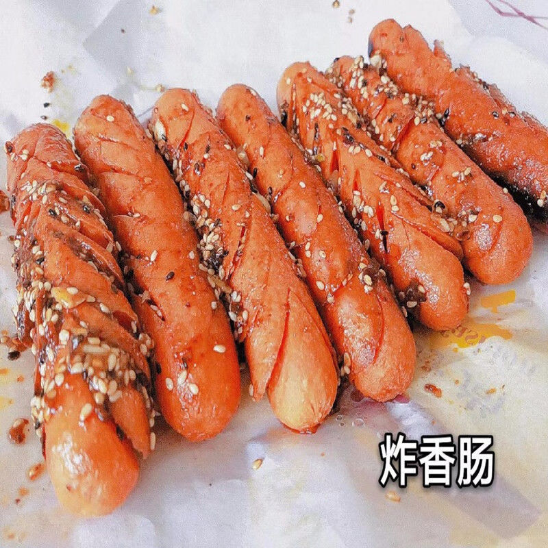街头煎烤肠烧烤淀粉肠火腿肠淀粉肠油炸批发香肠派对脆皮肠大香肠 25