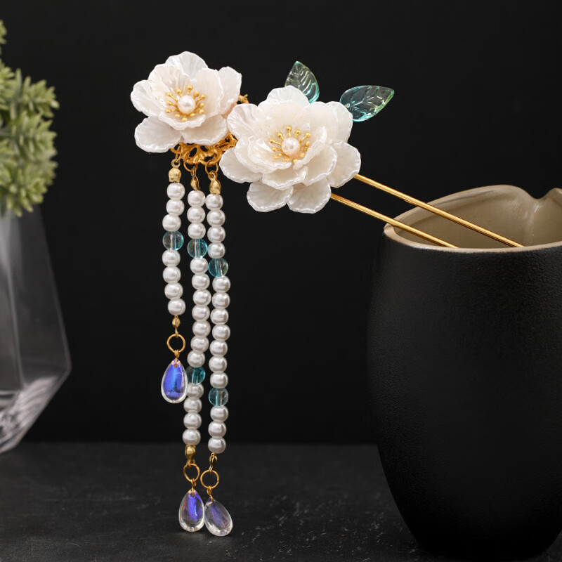 梦君宸汉服古风发饰步摇发簪古代流苏钗子少女古典盘发簪子古装配饰