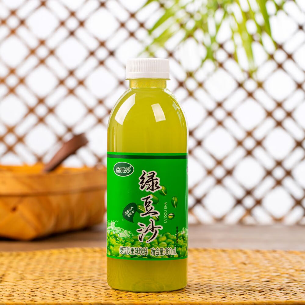 隽颜堂厂家直销绿豆沙360ml瓶绿豆爽饮料整箱批特价饮品解暑渴夏季 6