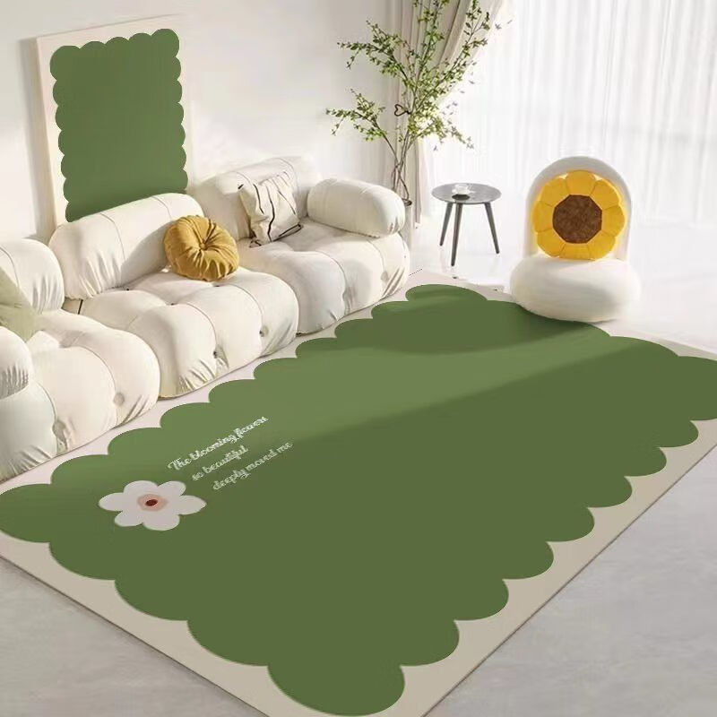 境珧地面保护垫小清新pvc客厅地垫免洗地毯防水防滑沙发茶几垫满铺垫