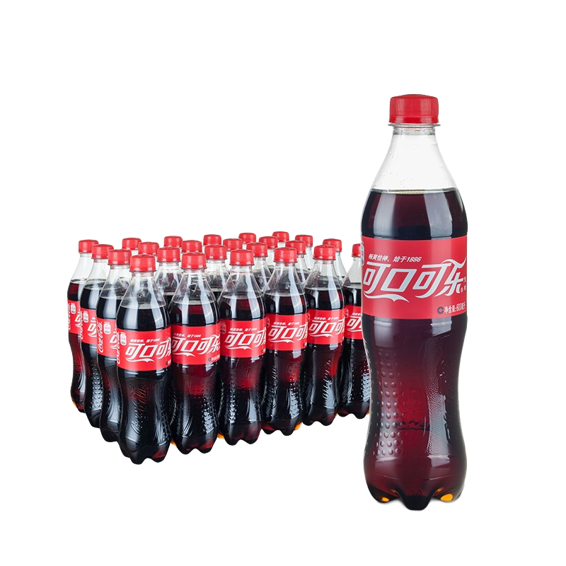 Fanta 芬达 可口可乐 Coca-Cola 汽水 碳酸饮料 500ml*24瓶 整箱装 可口可乐公司出品 可口可乐 500ml*24瓶