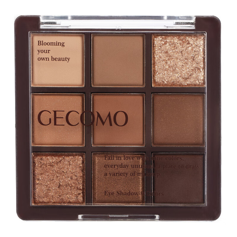 格蒙(GECOMO)九色巧克力眼影盘 哑光卧蚕大地色眼影盘化妆品眼影礼物送女生 九色眼影盘+一飞冲天睫毛夹