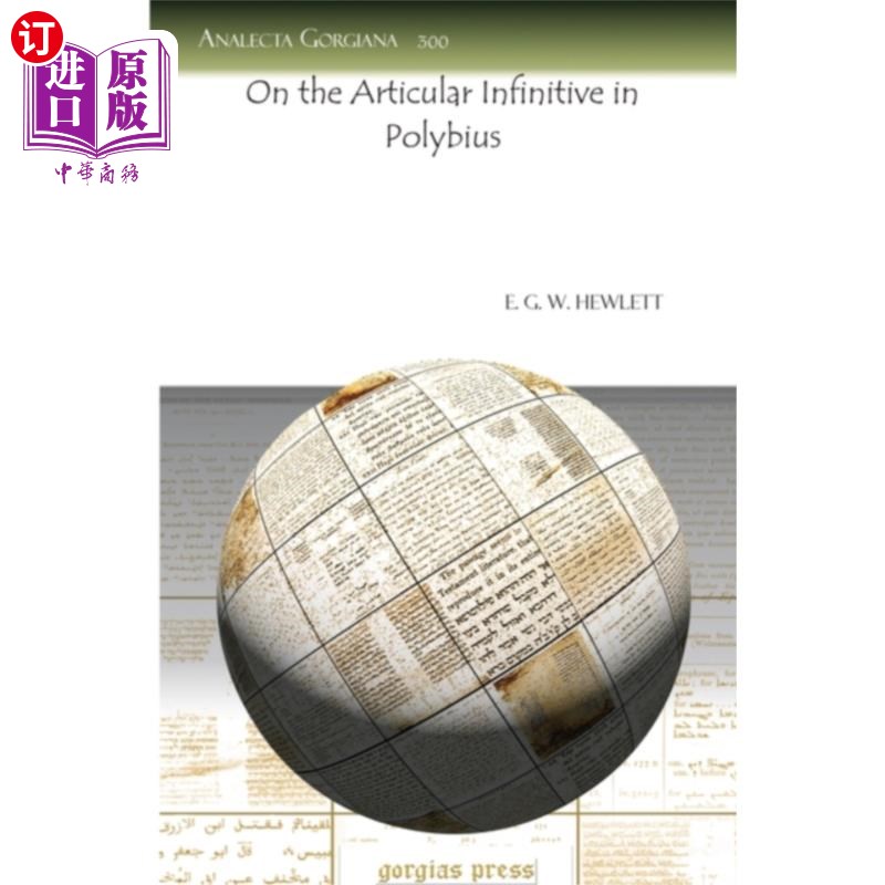 海外直订on the articular infinitive in polybius 论polybius中的