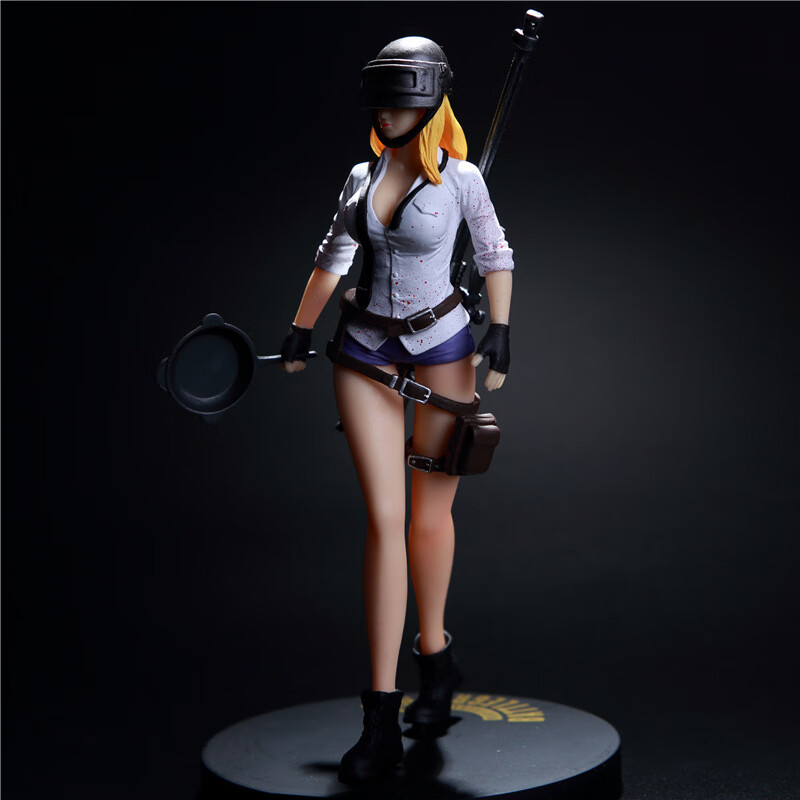 童捷优绝地求生和平精英手办人物摆件游戏大吉大利今晚吃鸡摆件 女款